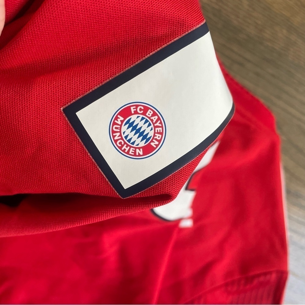 Adidas UEC FC Bayern Munich Home GPS Adult Soccer Jersey (Red) Large - Picture 7 of 11